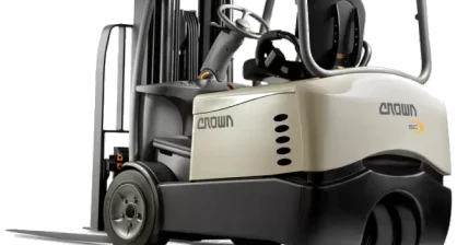 Used Crown electric warehouse forklift available in Delaware