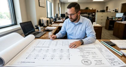 Pallet racking engineering drawings and permit documentation for Delaware warehouses