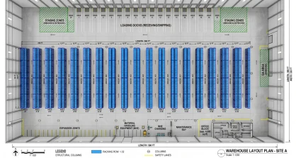 Warehouse design and space planning services for Delaware facilities