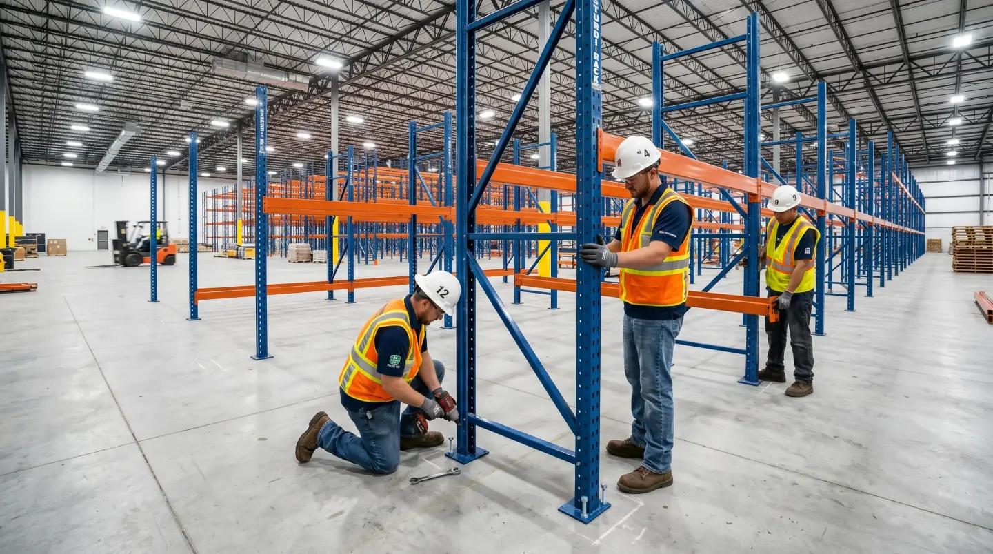 Pallet racking installation in a Delaware warehouse facility