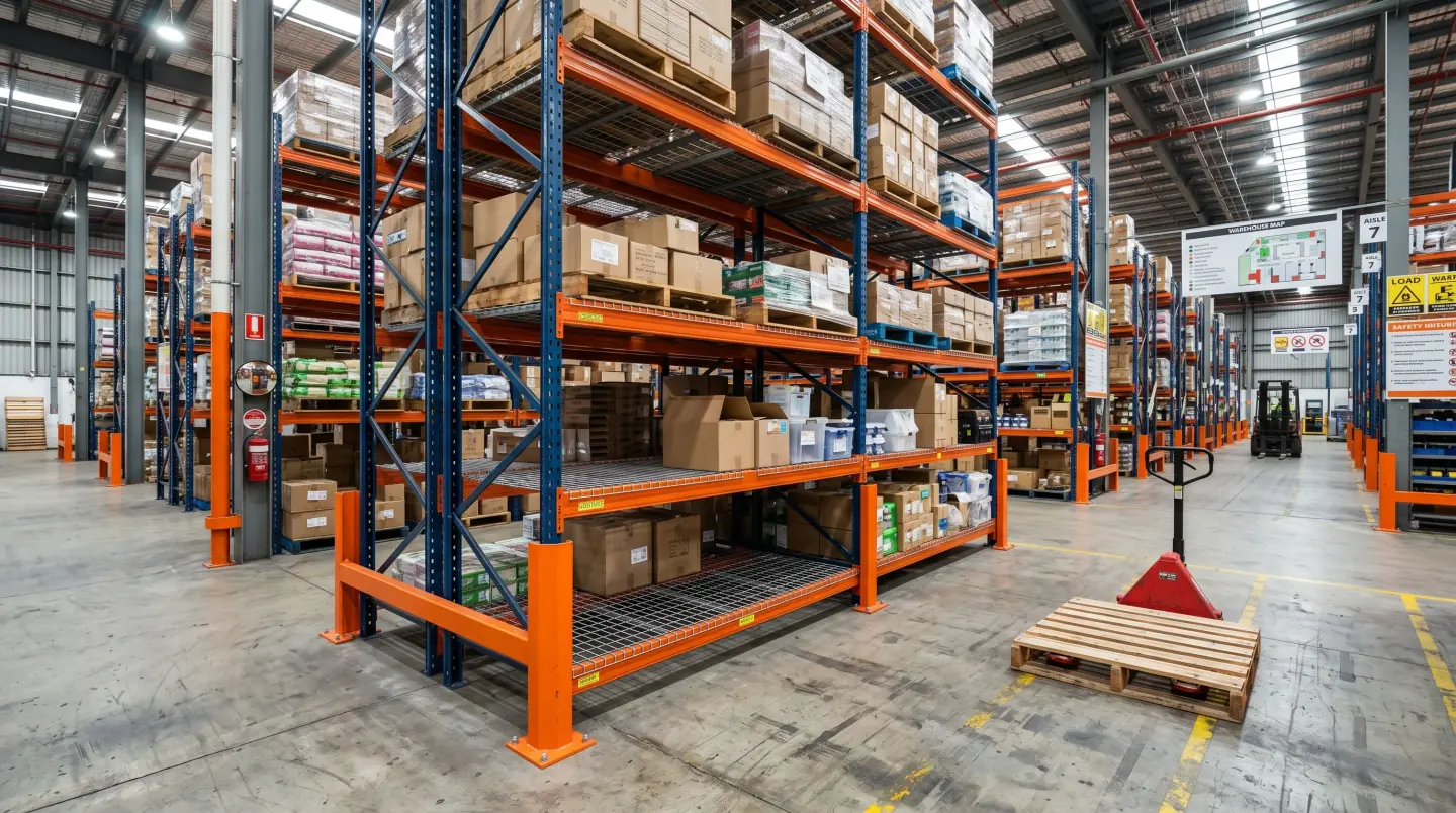 Material handling equipment and warehouse accessories in a Delaware warehouse